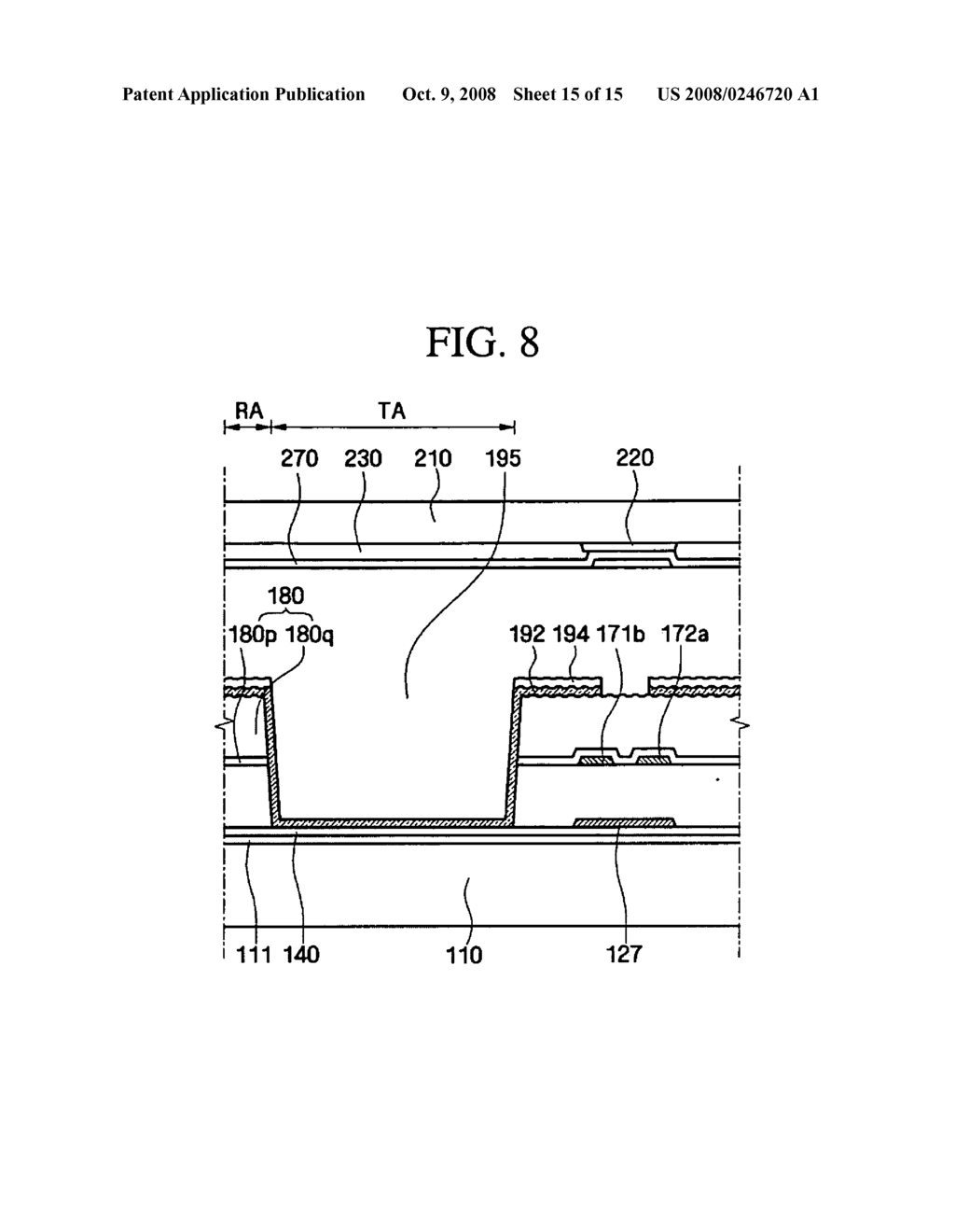 DISPLAY SUBSTRATE AND LIQUID CRYSTAL DISPLAY HAVING THE SAME - diagram, schematic, and image 16