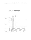 Method of driving image display, driving device for image display, and image display diagram and image