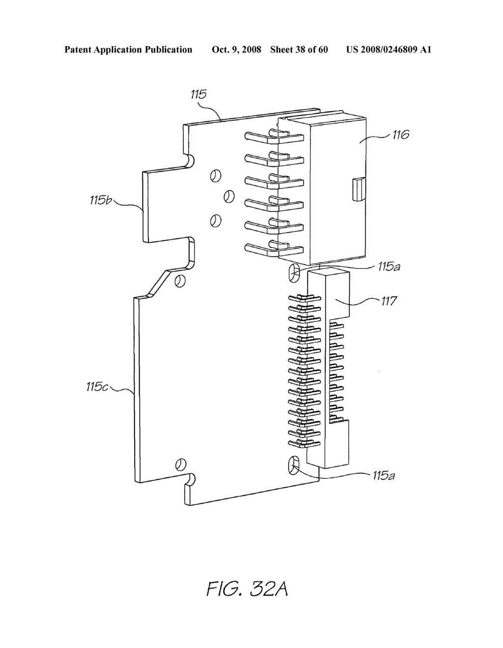 INK EJECTION PRINTHEAD INCORPORATING A BRIDGED CONNECTOR ARRANGEMENT - diagram, schematic, and image 39