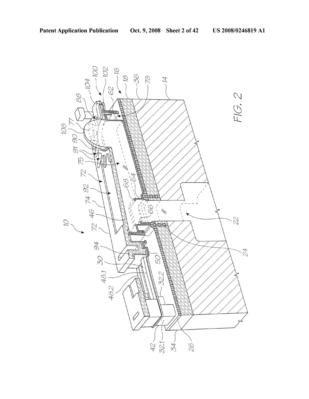 Inkjet Printhead Nozzle Incorporating Movable Roof Structures - diagram, schematic, and image 03