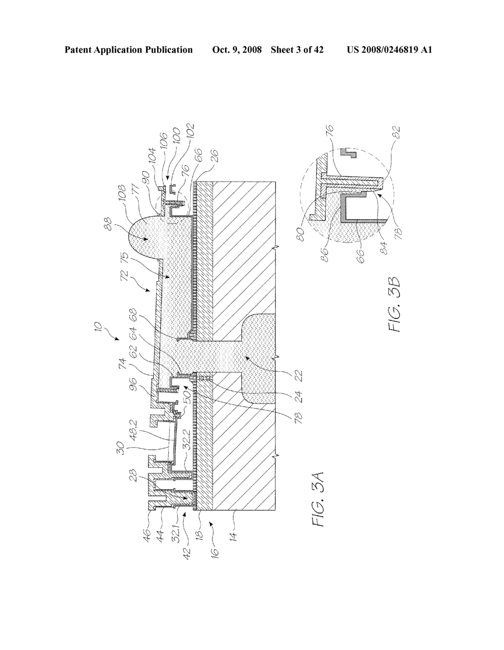 Inkjet Printhead Nozzle Incorporating Movable Roof Structures - diagram, schematic, and image 04