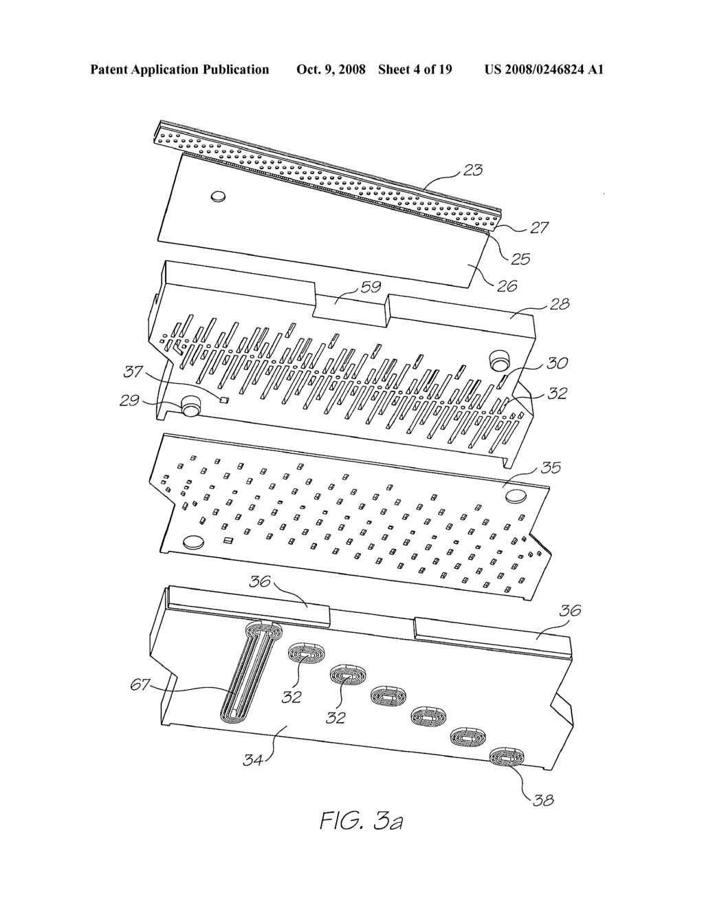 MODULAR PAGEWIDTH PRINTHEAD ASSEMBLY HAVING A FLUID DISTRIBUTION ASSEMBLY WITH ELASTOMERIC PADS FOR TAKING UP TOLERANCE - diagram, schematic, and image 05