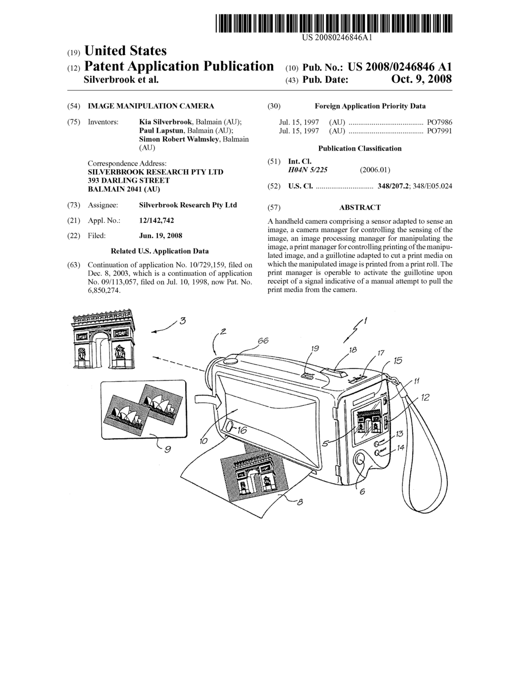 IMAGE MANIPULATION CAMERA - diagram, schematic, and image 01