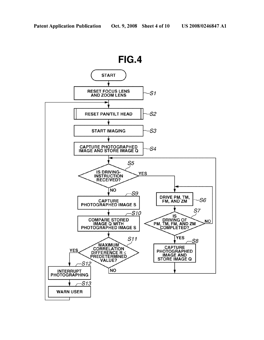 IMAGING APPARATUS AND PAN/TILT HEAD CONTROL METHOD - diagram, schematic, and image 05