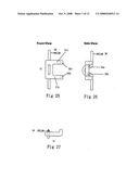 Hook components with nylon strings elasticity mechanism for eyeglasses diagram and image