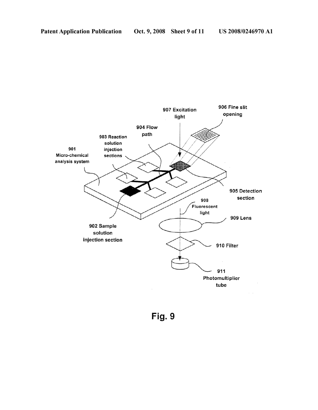 SENSOR DEVICE AND TESTING METHOD UTILIZING LOCALIZED PLASMON RESONANCE - diagram, schematic, and image 10