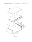 COMPUTER ENCLOSURE INCORPORATING DRIVE BRACKET diagram and image