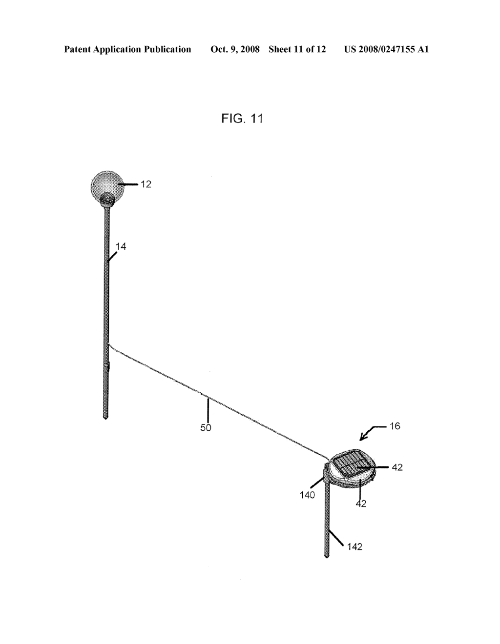 OUTDOOR LIGHT WITH POSITIONABLE SOLAR COLLECTOR - diagram, schematic, and image 12