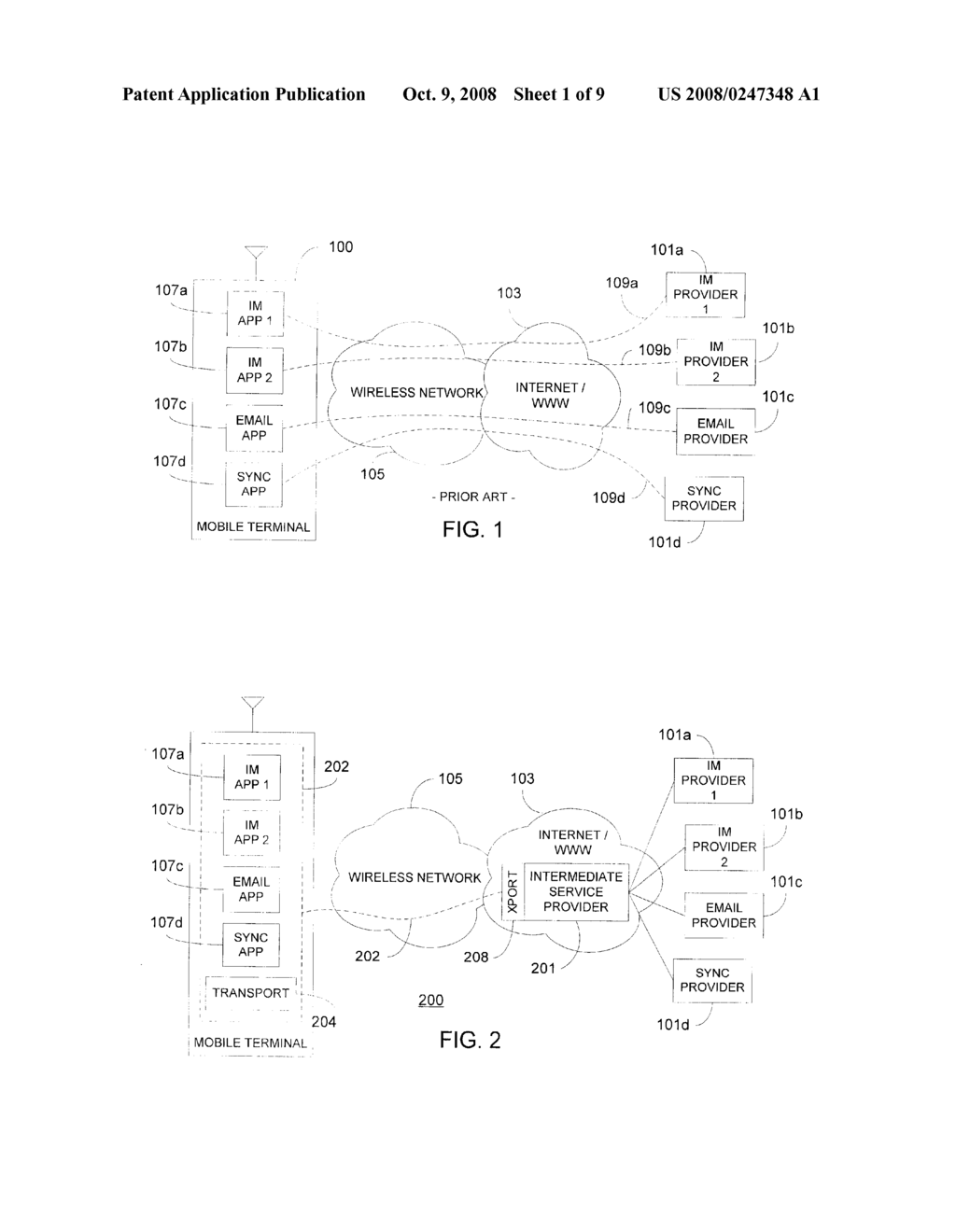 Communication Between Mobile Terminals and Service Providers - diagram, schematic, and image 02