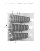 Opaque multi-phase dentifrice with coils diagram and image