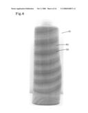 Opaque multi-phase dentifrice with coils diagram and image