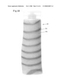 Opaque multi-phase dentifrice with coils diagram and image