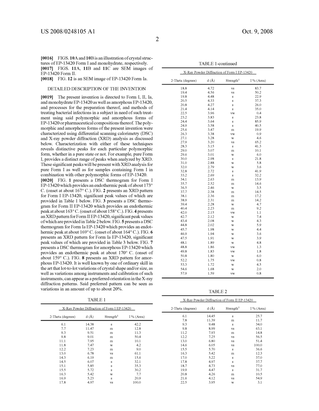 POLYMORPHIC FORMS OF 6-11 BICYCLIC KETOLIDE DERIVATIVES - diagram, schematic, and image 18