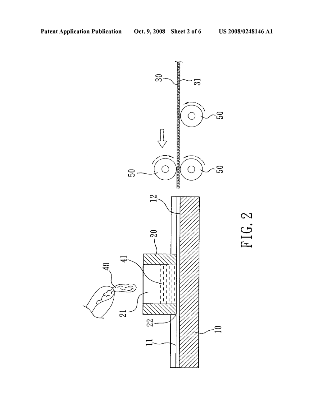 APPARATUS FOR MANUFACTURING INFILTRATING WATER-PROOF MATERIAL FOR ZIPPER - diagram, schematic, and image 03