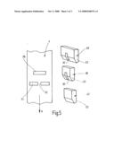 Device for Locking Electrical Devices, in Particular Power Tools, with Battery Packs for Power Supply diagram and image