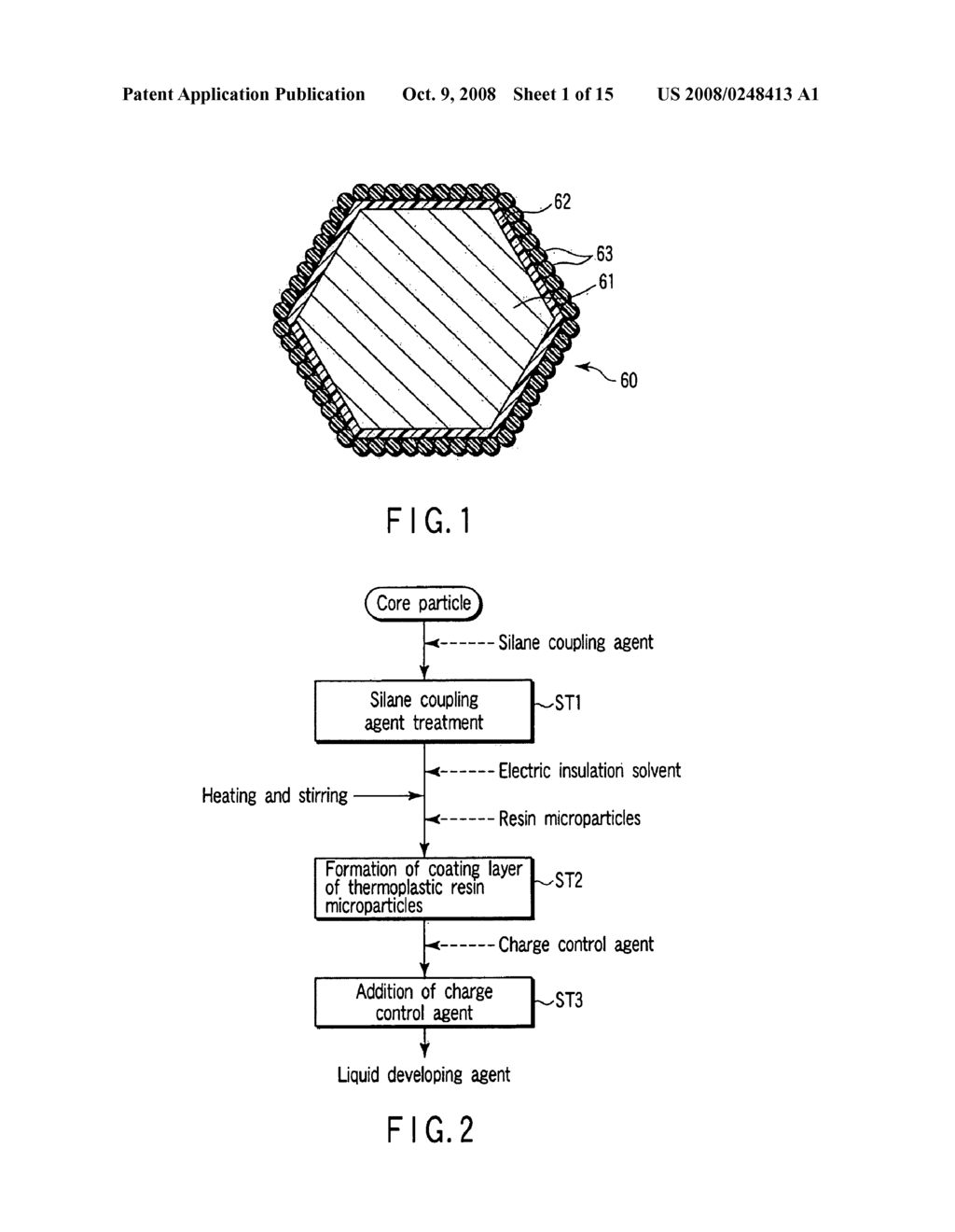 LIQUID DEVELOPING AGENT, METHOD OF PRODUCING THE SAME AND METHOD OF PRODUCING DISPLAY DEVICE - diagram, schematic, and image 02