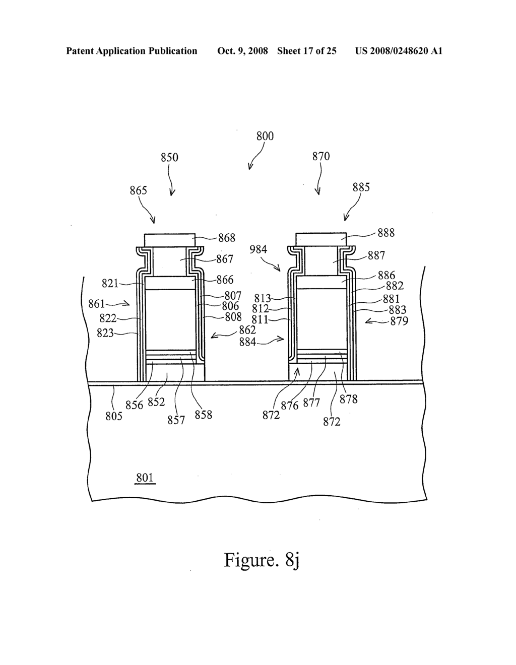 Gated semiconductor device and method of fabricating same - diagram, schematic, and image 18