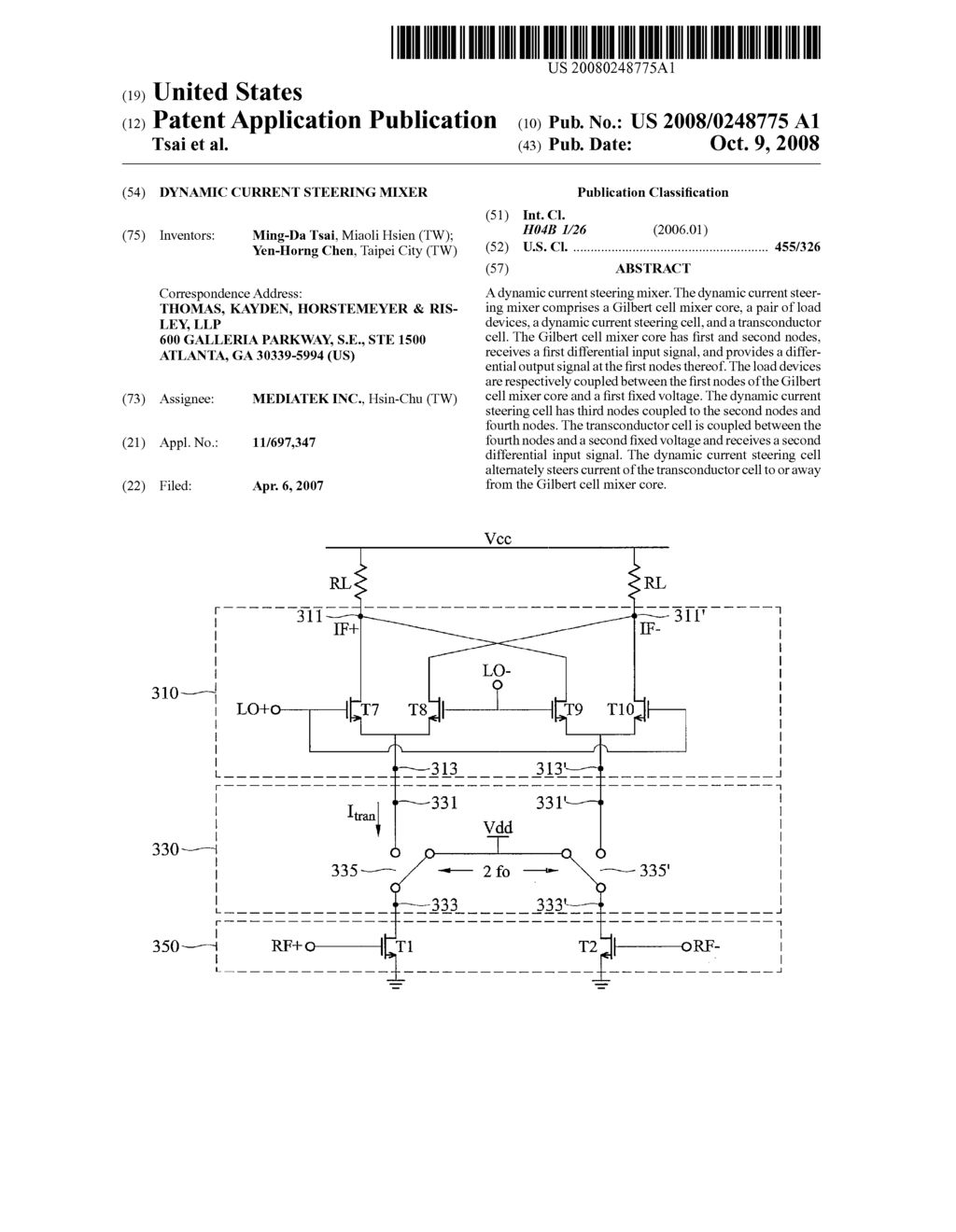 DYNAMIC CURRENT STEERING MIXER - diagram, schematic, and image 01