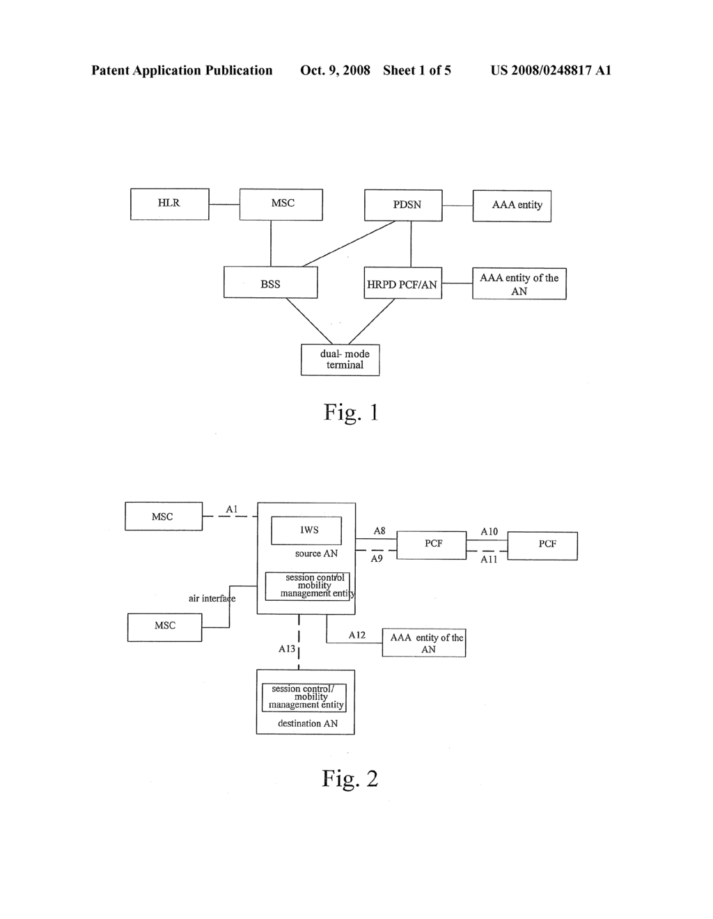 METHOD AND SYSTEM FOR COMMUNICATION OF A DUAL-MODE TERMINAL - diagram, schematic, and image 02