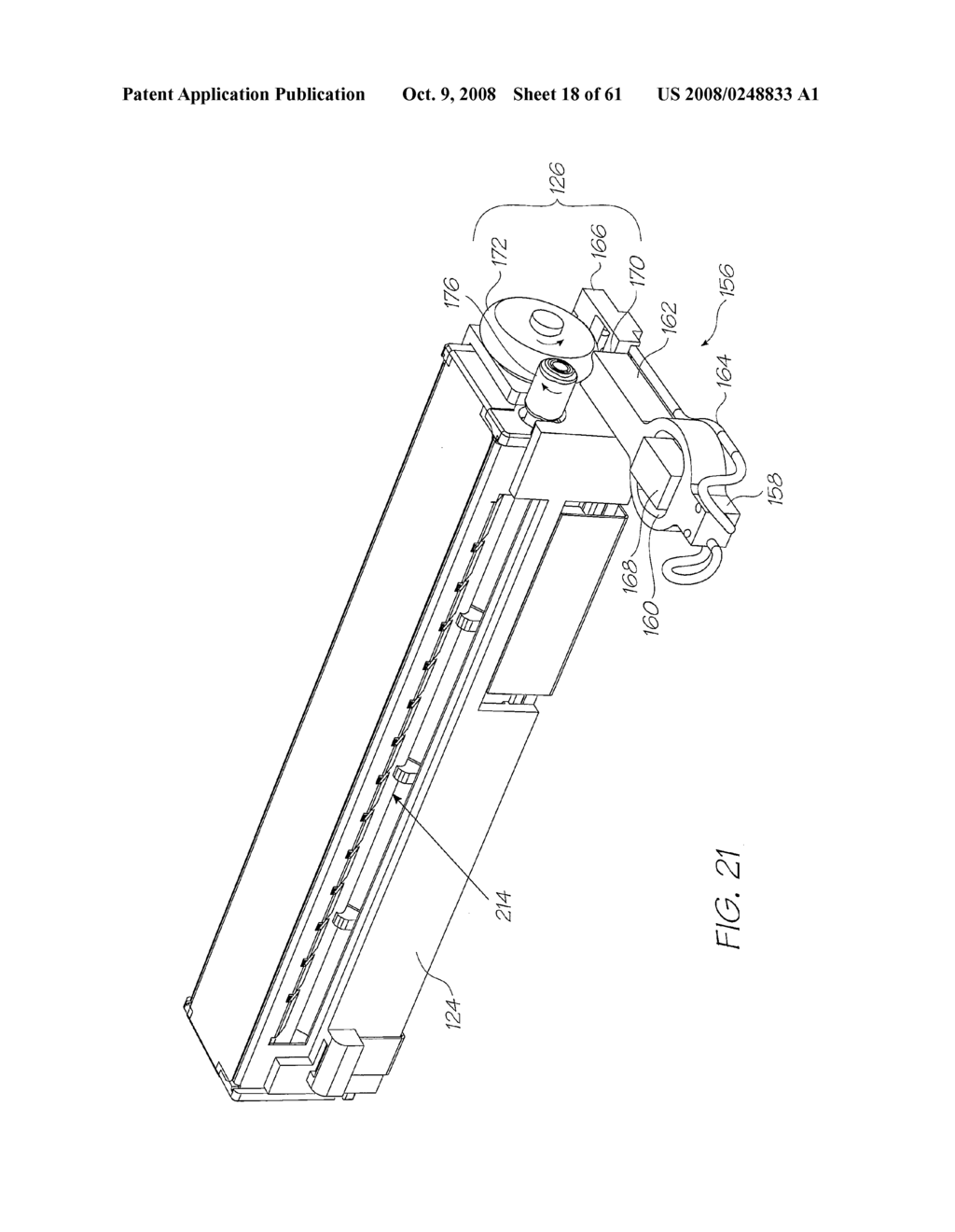 Mobile Telephone With An Internal Inkjet Printhead Arrangement And An Optical Sensing Arrangement - diagram, schematic, and image 19