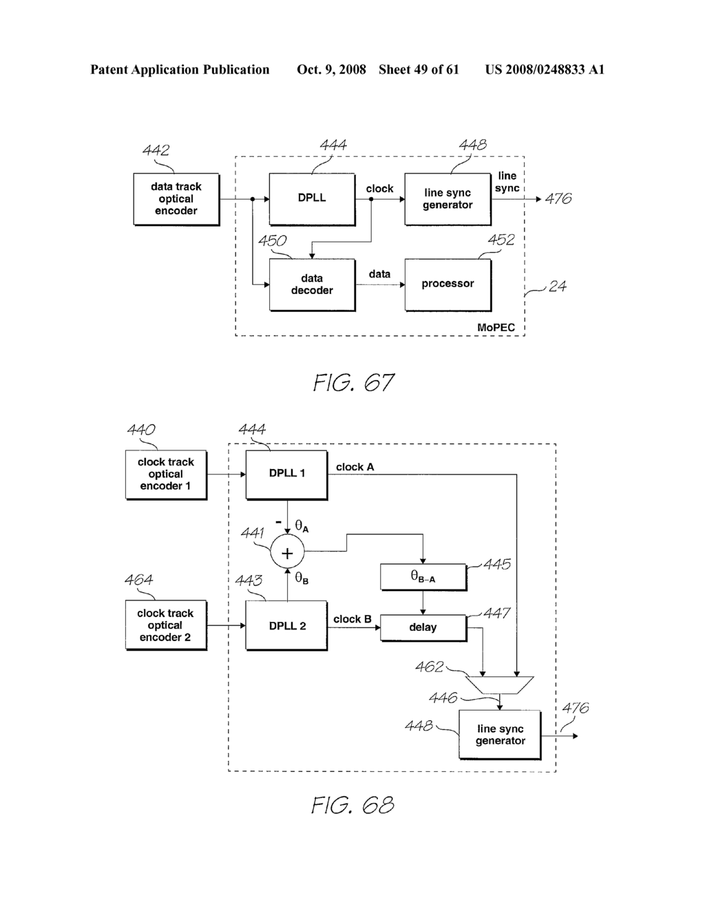 Mobile Telephone With An Internal Inkjet Printhead Arrangement And An Optical Sensing Arrangement - diagram, schematic, and image 50