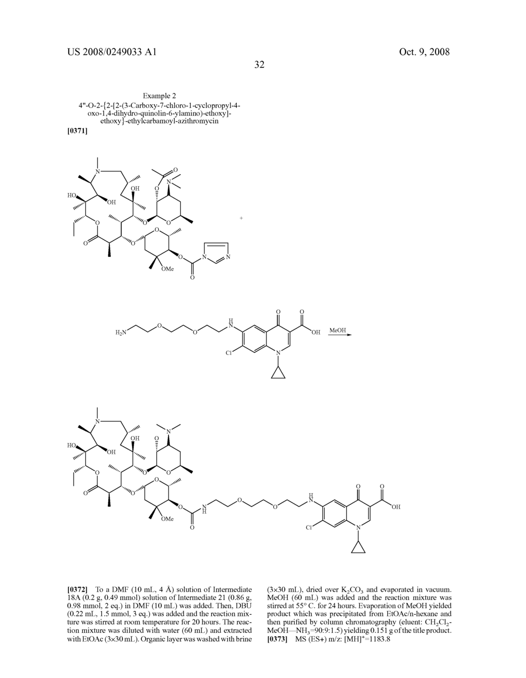 Carbamate Linked Macrolides Useful For The Treatment Of Microbial Infections - diagram, schematic, and image 33