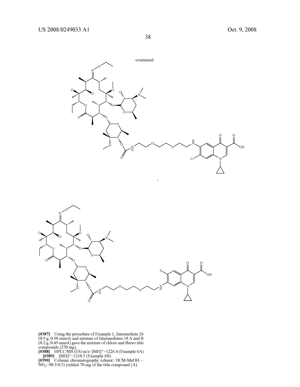 Carbamate Linked Macrolides Useful For The Treatment Of Microbial Infections - diagram, schematic, and image 39