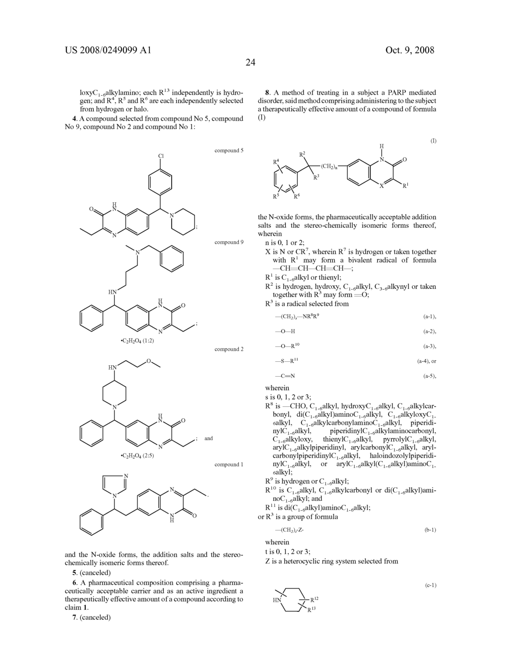7-Phenylalkyl Substituted 2-Quinolinones and 2-Quinoxalinones as Poly(Adp-Ribose) Polymerase Inhibitors - diagram, schematic, and image 25