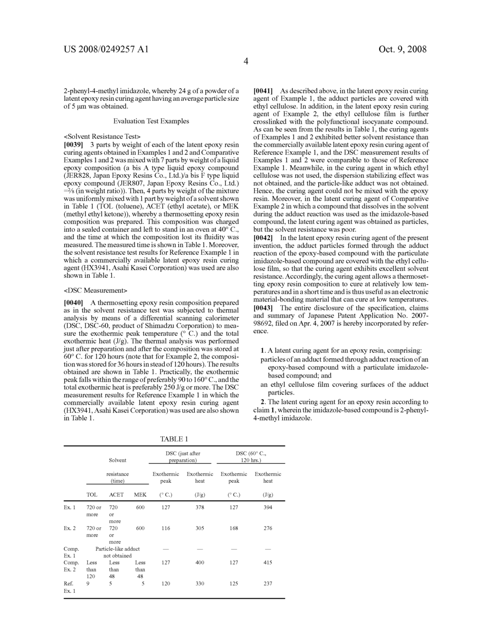 Latent curing agent for epoxy resin and method for manufacturing the same - diagram, schematic, and image 05