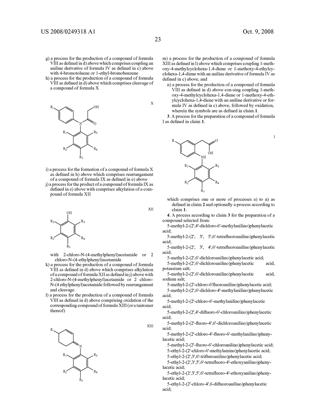Process for phenylacetic acid derivatives - diagram, schematic, and image 24