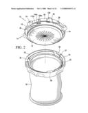 Hand assisted laparoscopic seal assembly with detachable attachment ring diagram and image