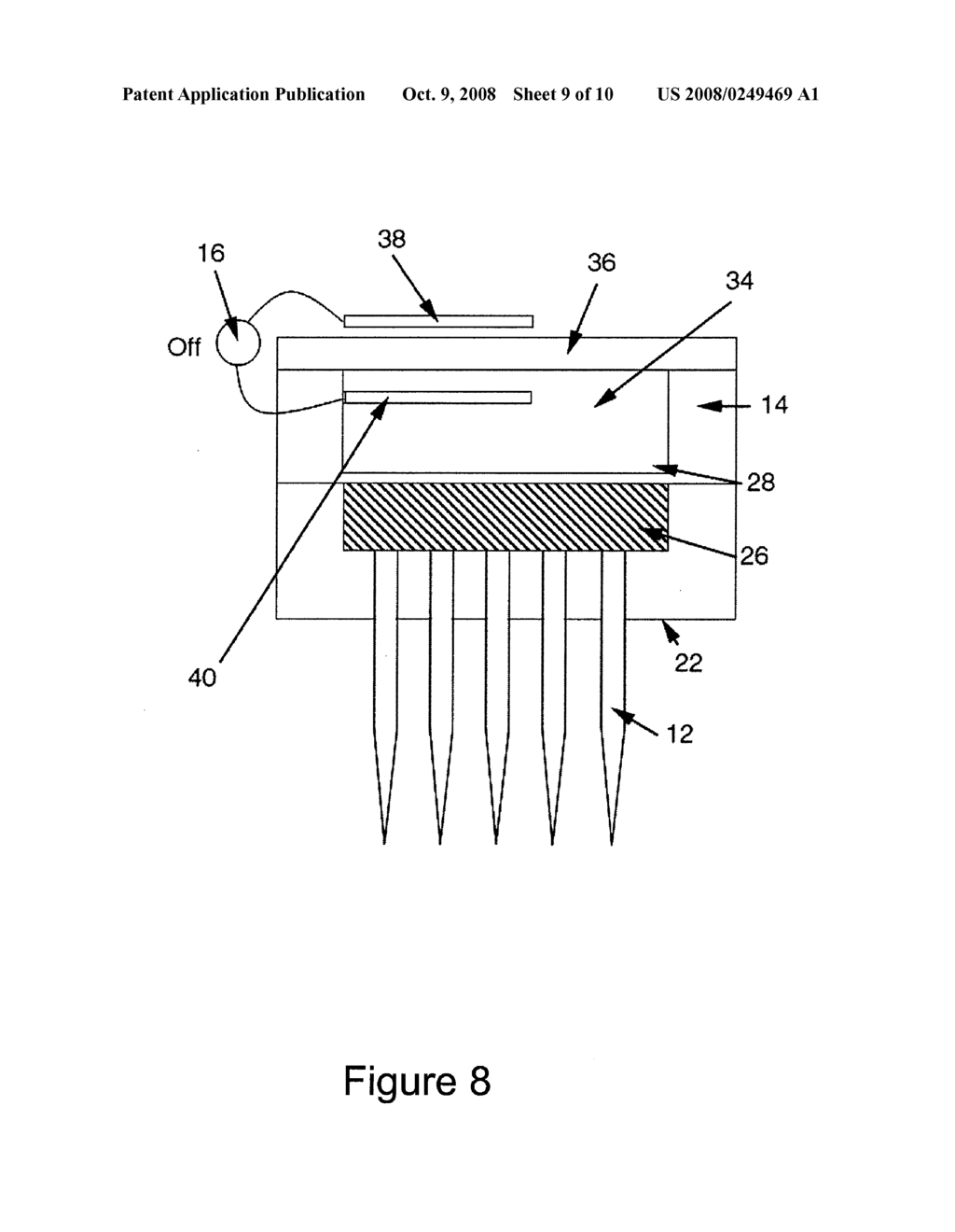 METHOD AND APPARATUS FOR ACTIVE CONTROL OF DRUG DELIVERY USING ELECTRO-OSMOTIC FLOW CONTROL - diagram, schematic, and image 10