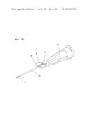 Indwelling needle assembly and protector diagram and image