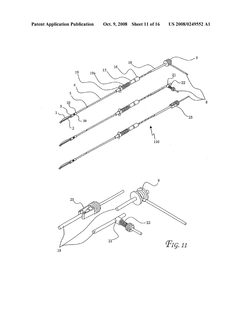 Working tool for medical purposes with rotating blade of adjustable size and a method thereof - diagram, schematic, and image 12