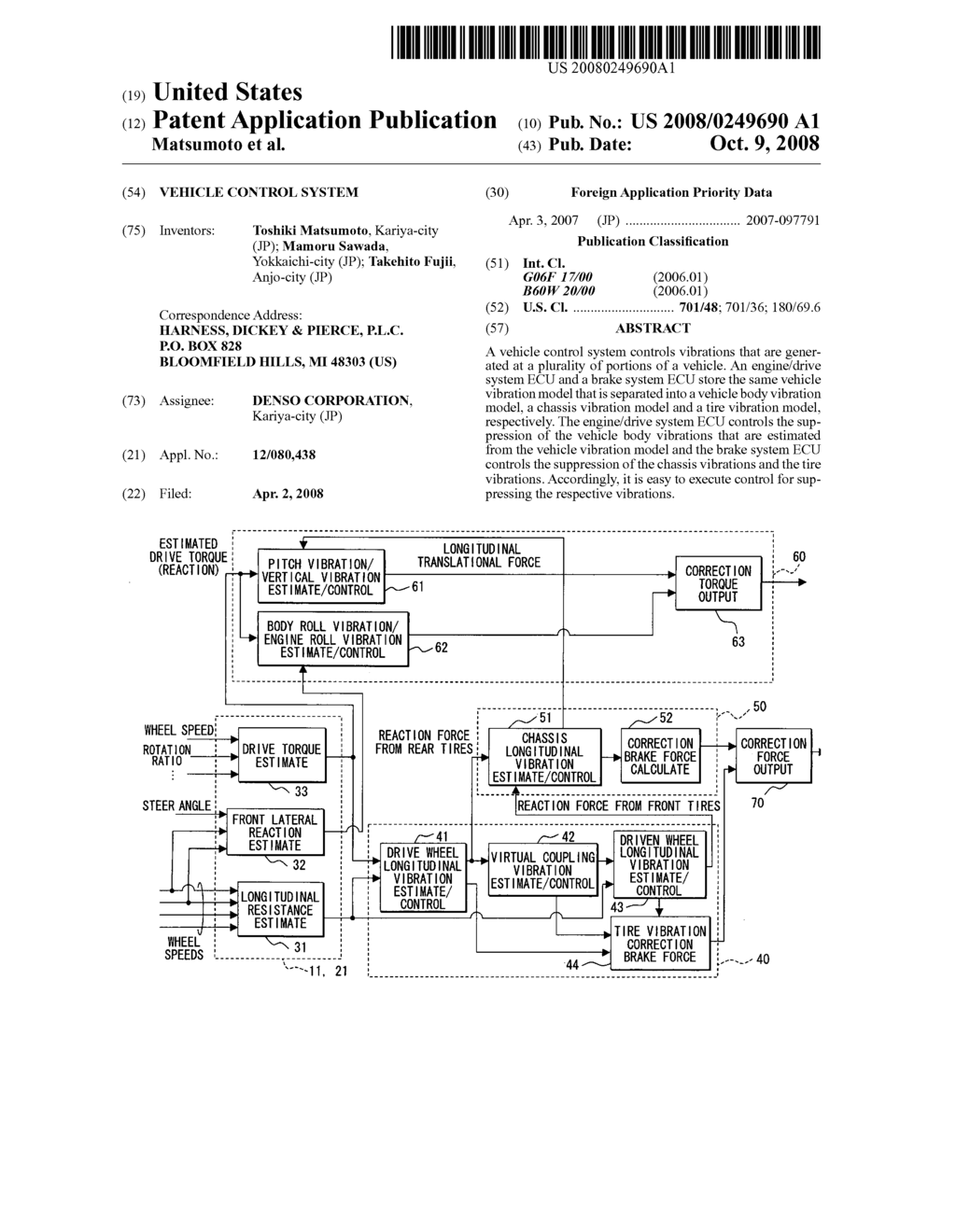 Vehicle control system - diagram, schematic, and image 01