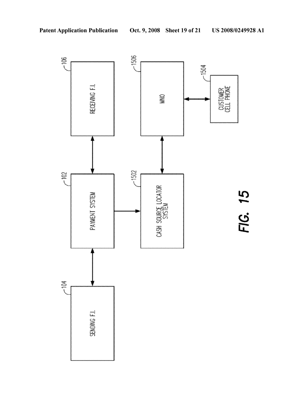 PAYMENT CARD BASED REMITTANCE SYSTEM WITH DESIGNATION OF RECIPIENT BY MOBILE TELEPHONE NUMBER - diagram, schematic, and image 20