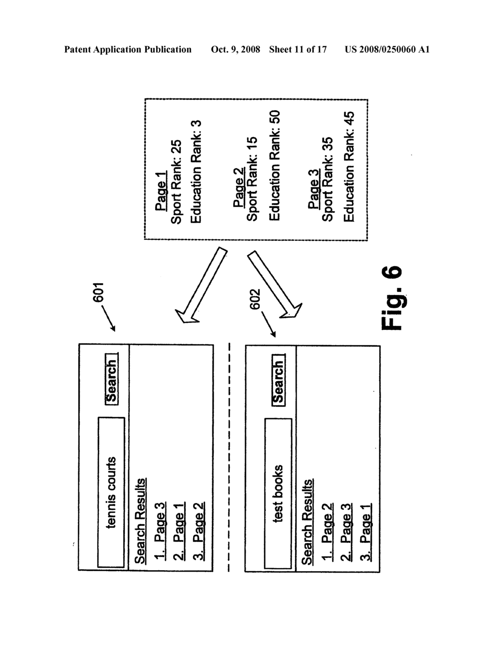 Method for assigning one or more categorized scores to each document over a data network - diagram, schematic, and image 12