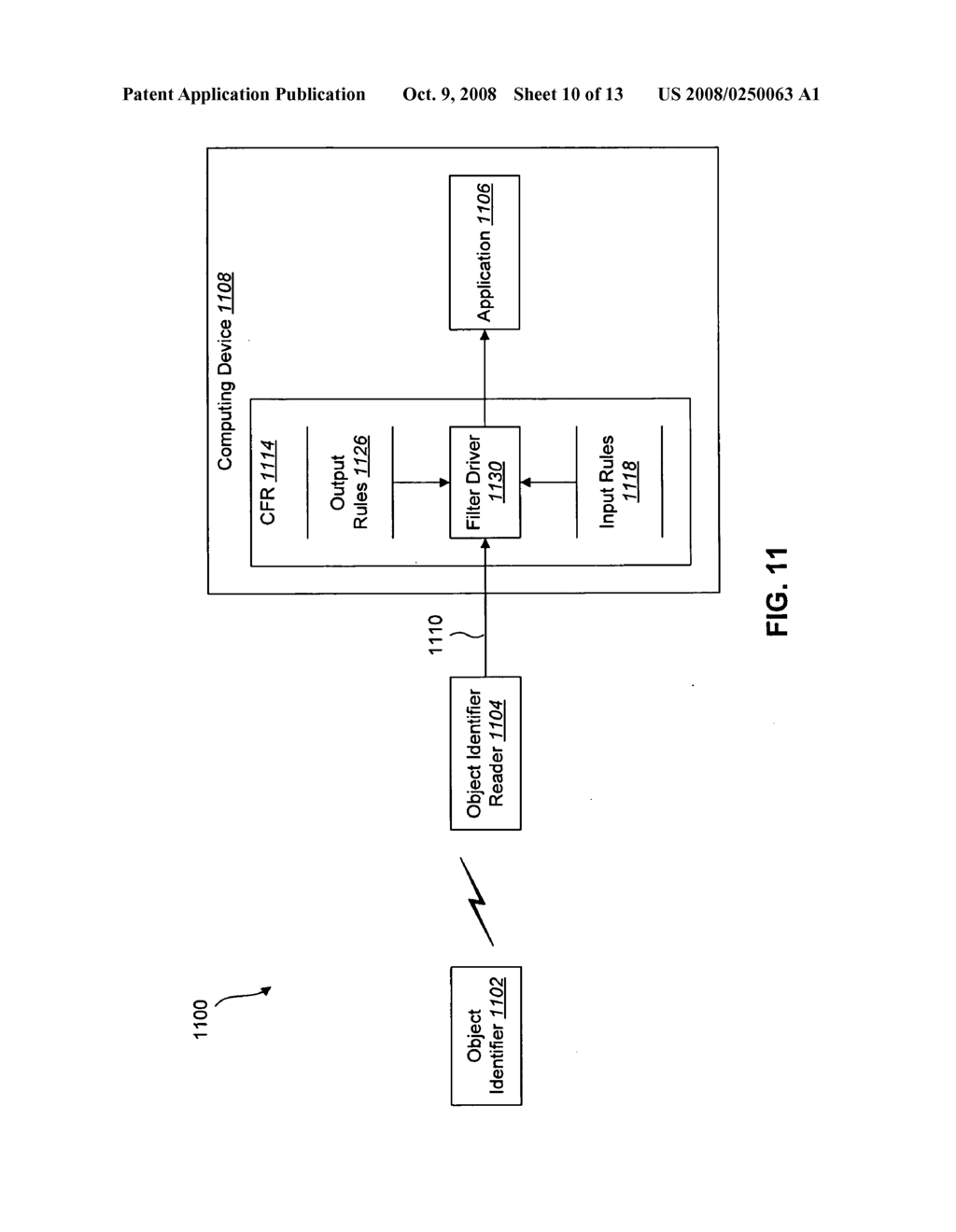 SYSTEMS AND METHODS FOR INTERFACING MULTIPLE TYPES OF OBJECT IDENTIFIERS AND OBJECT IDENTIFIER READERS TO MULTIPLE TYPES OF APPLICATIONS - diagram, schematic, and image 11