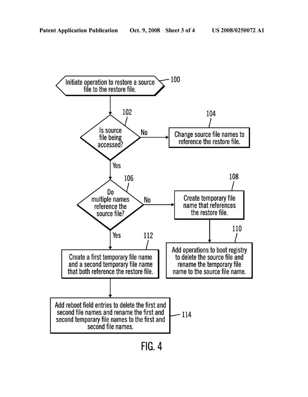 RESTORING A SOURCE FILE REFERENCED BY MULTIPLE FILE NAMES TO A RESTORE FILE - diagram, schematic, and image 04