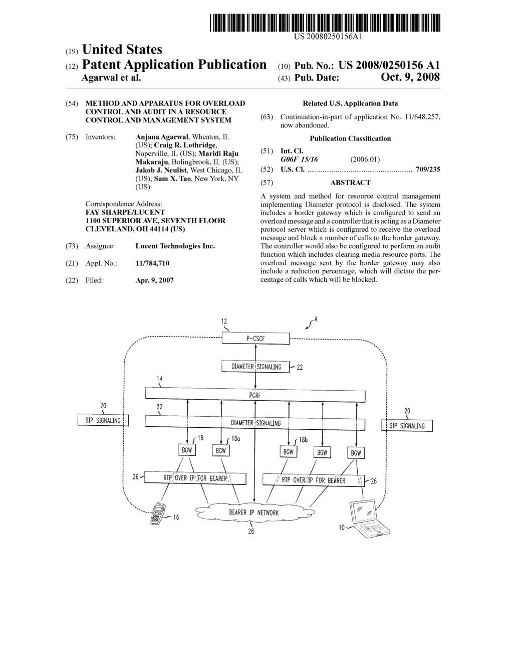 Method and apparatus for overload control and audit in a resource control and management system - diagram, schematic, and image 01