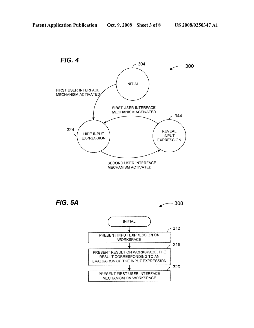 Method and System for Presenting Input Expressions and Evaluations of the Input Expressions on a Workspace of a Computational System - diagram, schematic, and image 04