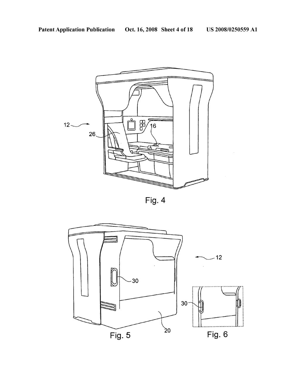 Device for the transport and medical care of patients as well as for the provision of emergency medical care in an aircraft - diagram, schematic, and image 05