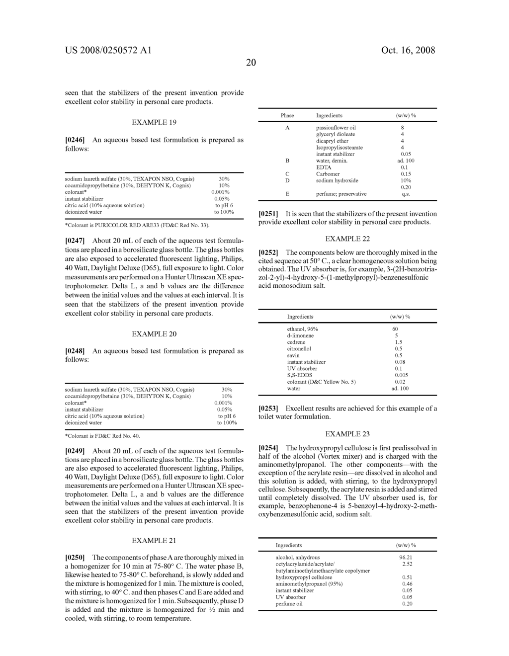 Stabilized body care products, household products, textiles and fabrics - diagram, schematic, and image 21