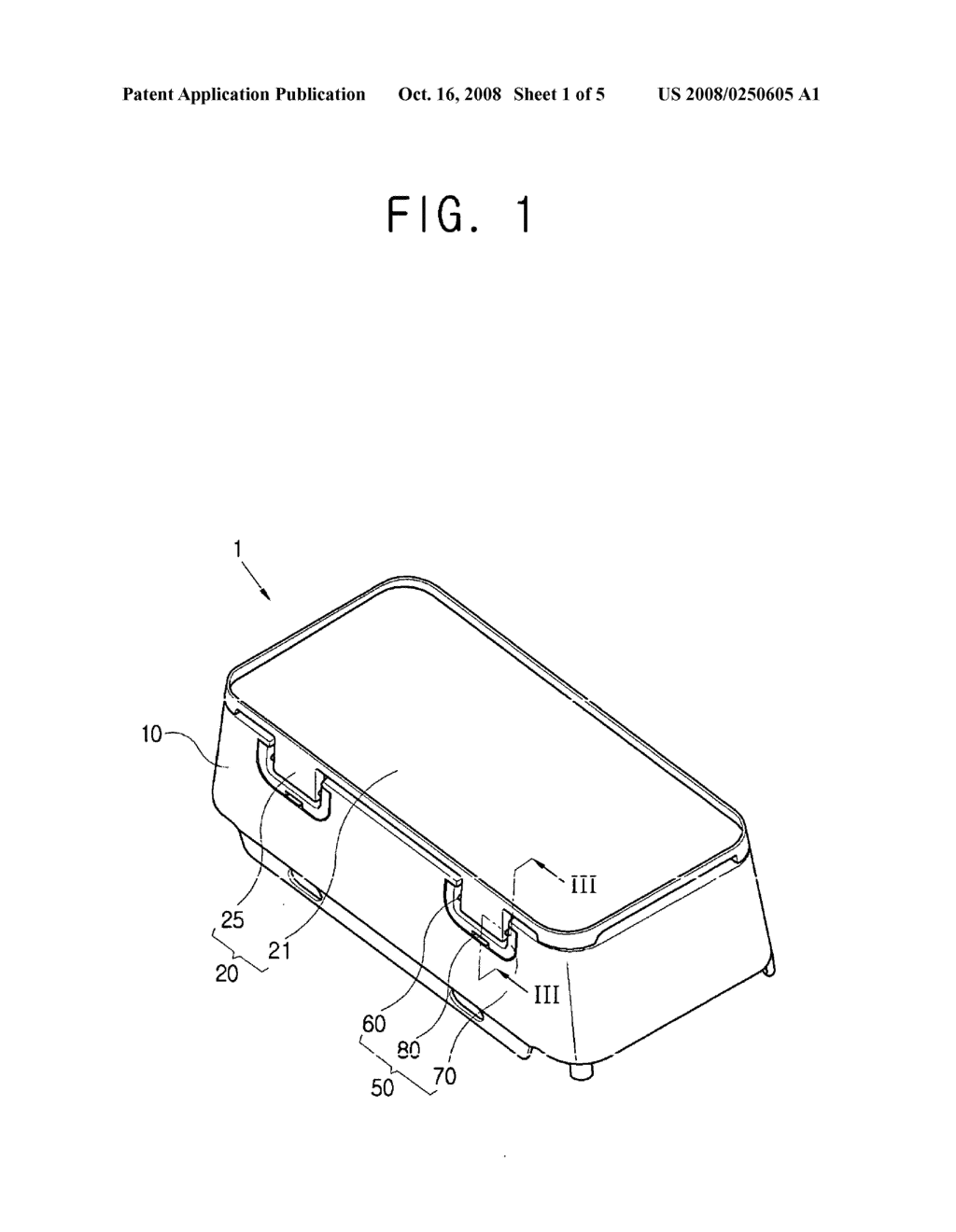 Hinge unit and container having the same - diagram, schematic, and image 02