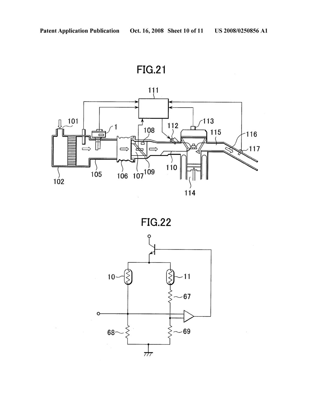 THERMAL TYPE FLOW RATE MEASURING APPARATUS - diagram, schematic, and image 11