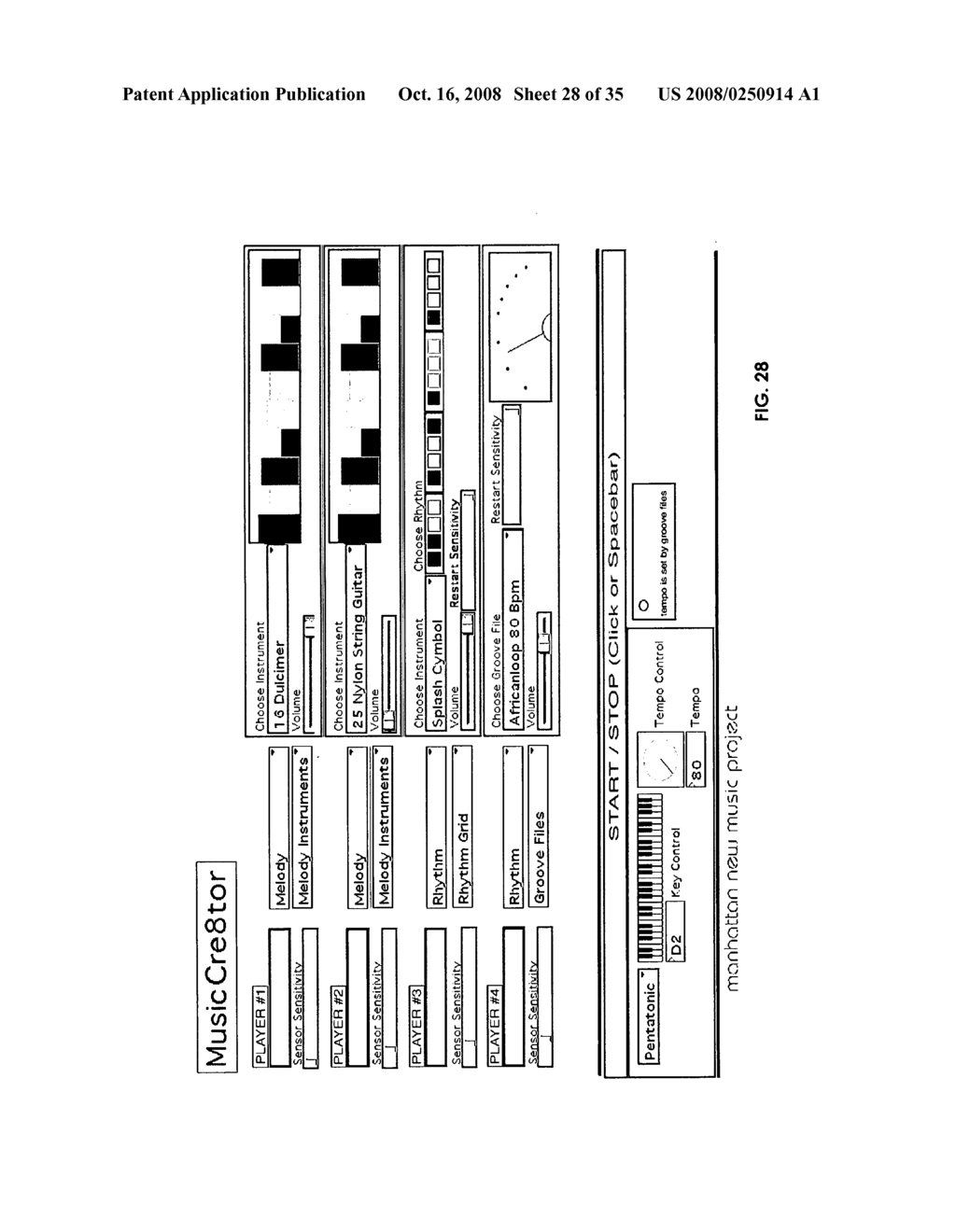 System, method and software for detecting signals generated by one or more sensors and translating those signals into auditory, visual or kinesthetic expression - diagram, schematic, and image 29