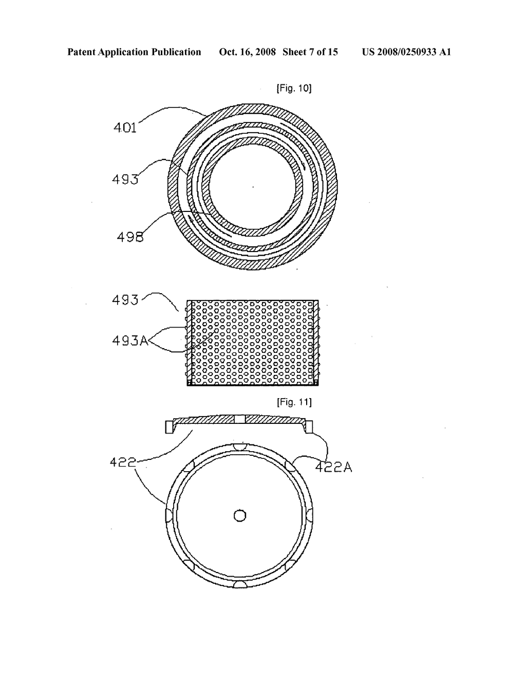 Centrifugal Wet Type Air Cleaner Utilizing a Spin Vaporizer and a Spiralon the Basis of a Labyrinth Effect - diagram, schematic, and image 08