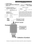 Controlled synthesis of nanoparticles using continuous liquid-flow aerosol method diagram and image