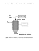 Controlled synthesis of nanoparticles using continuous liquid-flow aerosol method diagram and image