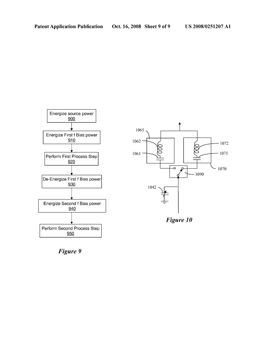 MULTIPLE FREQUENCY PLASMA CHAMBER, SWITCHABLE RF SYSTEM, AND PROCESSES USING SAME - diagram, schematic, and image 10